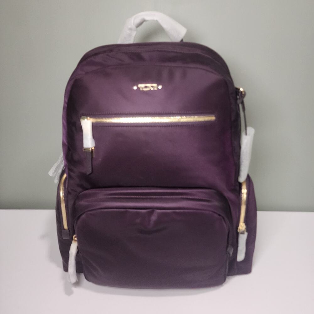 NWT TUMI CAREN Blackberry Backpack Laptop Travel Purple